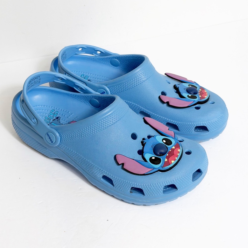 Crocs Clog Men 9 Womens 11 Disney Lilo & Stitch Character Charms Classic Sandal